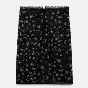 ZARA COLLECTION BEADED EMBROIDERY SKIRT